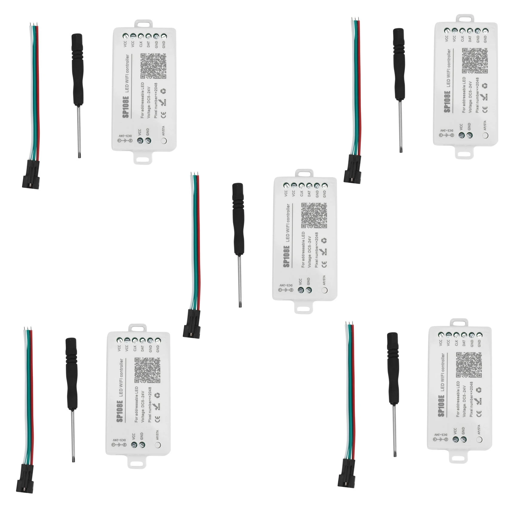 ABUP-5X SP108E LED Wifi Magic Controller WS2812B WS2813 Etc LED Strip Module Light Smart APP Wireless Control
ABUP-5X SP108E LED Wifi Magic Controller WS2812B WS2813 Etc LED Strip Module Light Smart APP Wireless Control