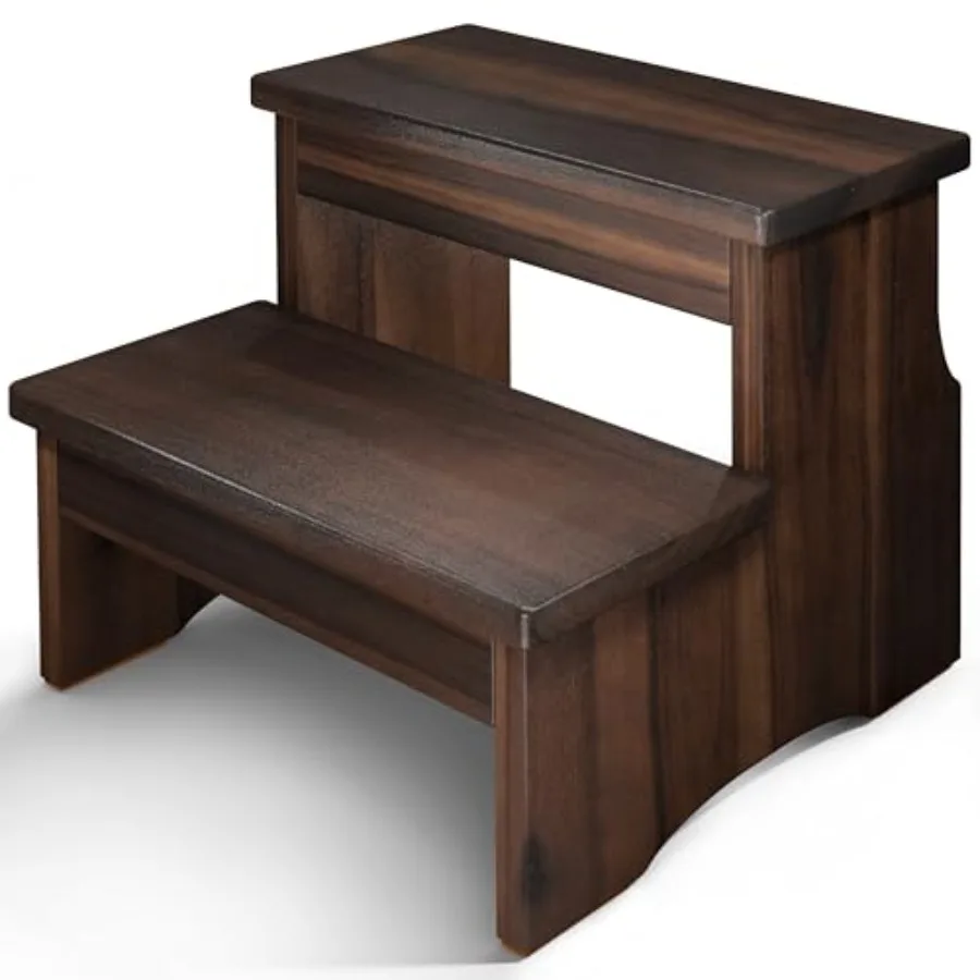 Wooden Two Step Stool, Heavy Duty 2-Step Ladder for Adults and,Supports up to 450lbs for Kitchen, Bathroom or Bedside Use Finis
Wooden Two Step Stool, Heavy Duty 2-Step Ladder for Adults and,Supports up to 450lbs for Kitchen, Bathroom or Bedside Use Finis