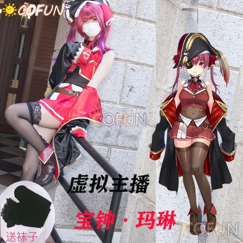 COFUN Vtuber Hololive Houshou Marine Captain Dress Uniform Cosplay Costume Halloween Party Outfit For Women New
COFUN Vtuber Hololive Houshou Marine Captain Dress Uniform Cosplay Costume Halloween Party Outfit For Women New