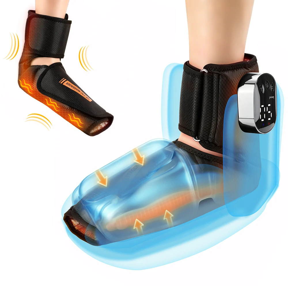 Electric Foot Ankle Massager Air Pressure Heating Vibration 3 Levels Adjustable Massage Wrap Brace Feet Relaxation Pads Cordless
Electric Foot Ankle Massager Air Pressure Heating Vibration 3 Levels Adjustable Massage Wrap Brace Feet Relaxation Pads Cordless