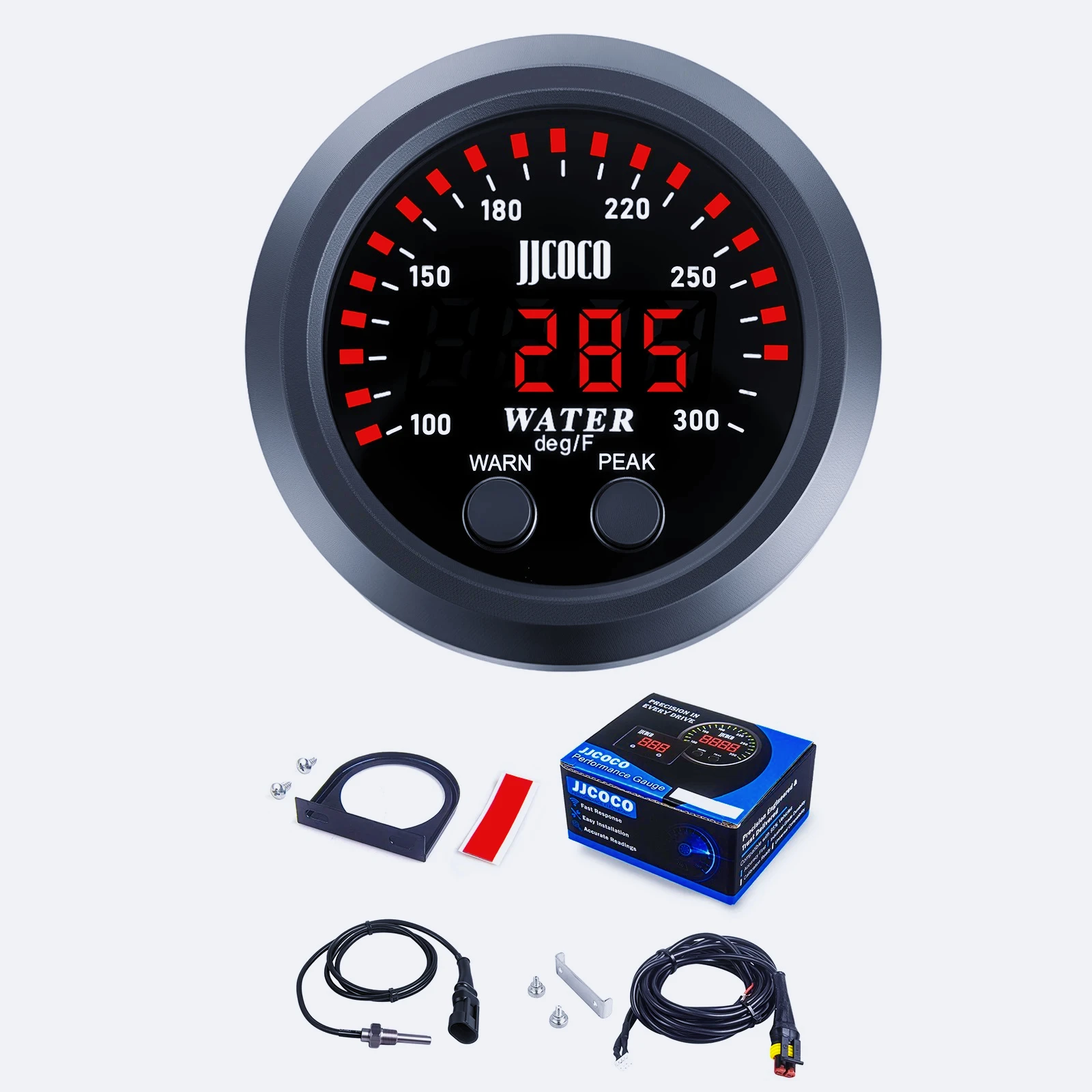 AQ-JJCOCO 52MM 12/24V Round Water Temperature Gauge With 1/8 Npt Sensor Car Digital Meter in Celsius 150C Fahrenheit 300F
AQ-JJCOCO 52MM 12/24V Round Water Temperature Gauge With 1/8 Npt Sensor Car Digital Meter in Celsius 150C Fahrenheit 300F