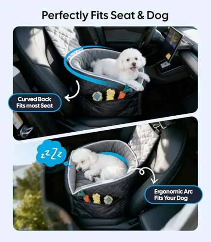 Memory Foam Pet Car Booster Seat For Small And Medium Dogs Up To 35 Lbs, Detachable Washable With Storage Pockets And Safety
Memory Foam Pet Car Booster Seat For Small And Medium Dogs Up To 35 Lbs, Detachable Washable With Storage Pockets And Safety