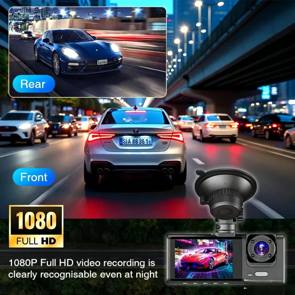 Dash Cam for Cars WIFI APP Car DVR 3 Channel Front Camera Video Recorder Rear View Camera for Vehicle Black Box Car Assecories
Dash Cam for Cars WIFI APP Car DVR 3 Channel Front Camera Video Recorder Rear View Camera for Vehicle Black Box Car Assecories