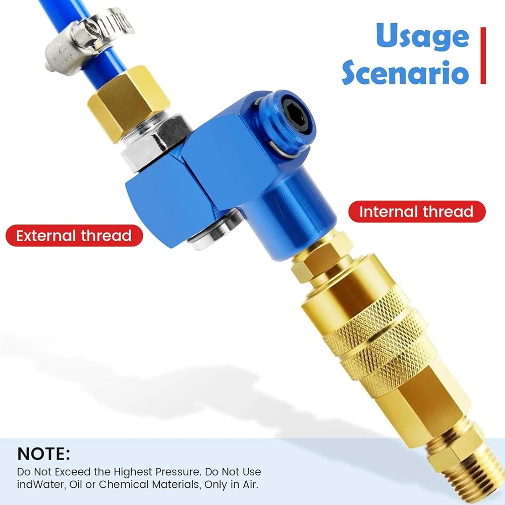 BAAG-4Pcs Air Hose Connector,360 Degree Rotatable Air Hose Fitting Aluminum 1/4 Inch Industrial Swivel Air Fittings 150PSI
BAAG-4Pcs Air Hose Connector,360 Degree Rotatable Air Hose Fitting Aluminum 1/4 Inch Industrial Swivel Air Fittings 150PSI