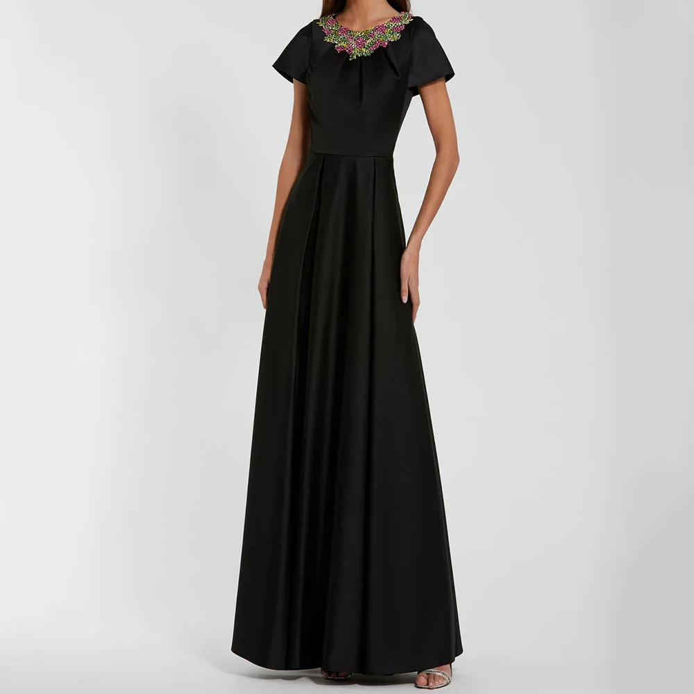 Customized A-line Evening Dresses Ankle-length O-neck Sleeveless Prom Gown Fashion Crystal Simple Draped Casual Party Dresses
Customized A-line Evening Dresses Ankle-length O-neck Sleeveless Prom Gown Fashion Crystal Simple Draped Casual Party Dresses