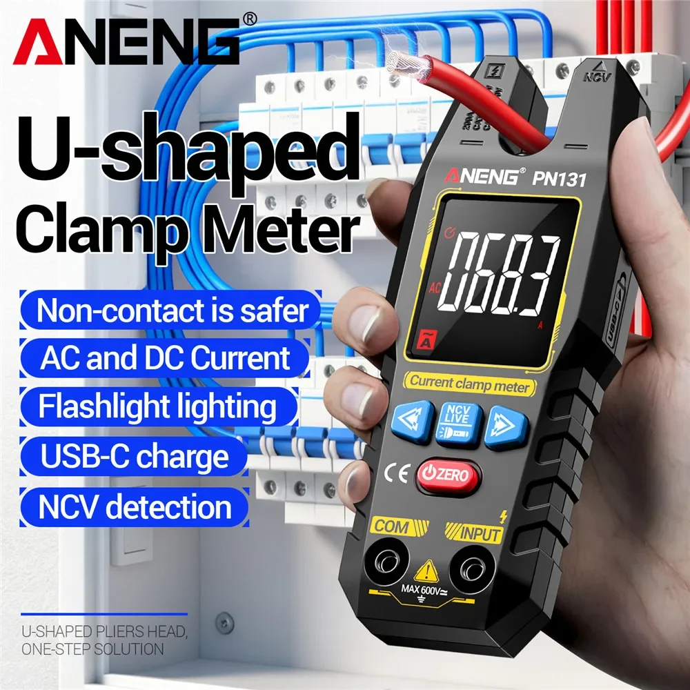 Digital Clamp Meter Rechargeable 4000 Counts, Measure AC/DC 200A Current Voltage Resistance Capacitance Volt Amp Meter Car Volt
Digital Clamp Meter Rechargeable 4000 Counts, Measure AC/DC 200A Current Voltage Resistance Capacitance Volt Amp Meter Car Volt