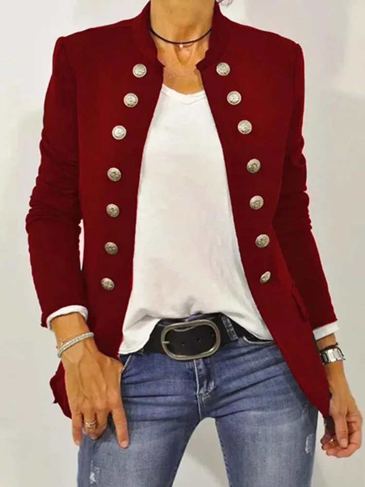 Patchwork Buttons All Season Open Stitch Coat Casual Loose Female Long Sleeve Streetwear Jackets Women V Neck Outwear Solid Tops
Patchwork Buttons All Season Open Stitch Coat Casual Loose Female Long Sleeve Streetwear Jackets Women V Neck Outwear Solid Tops