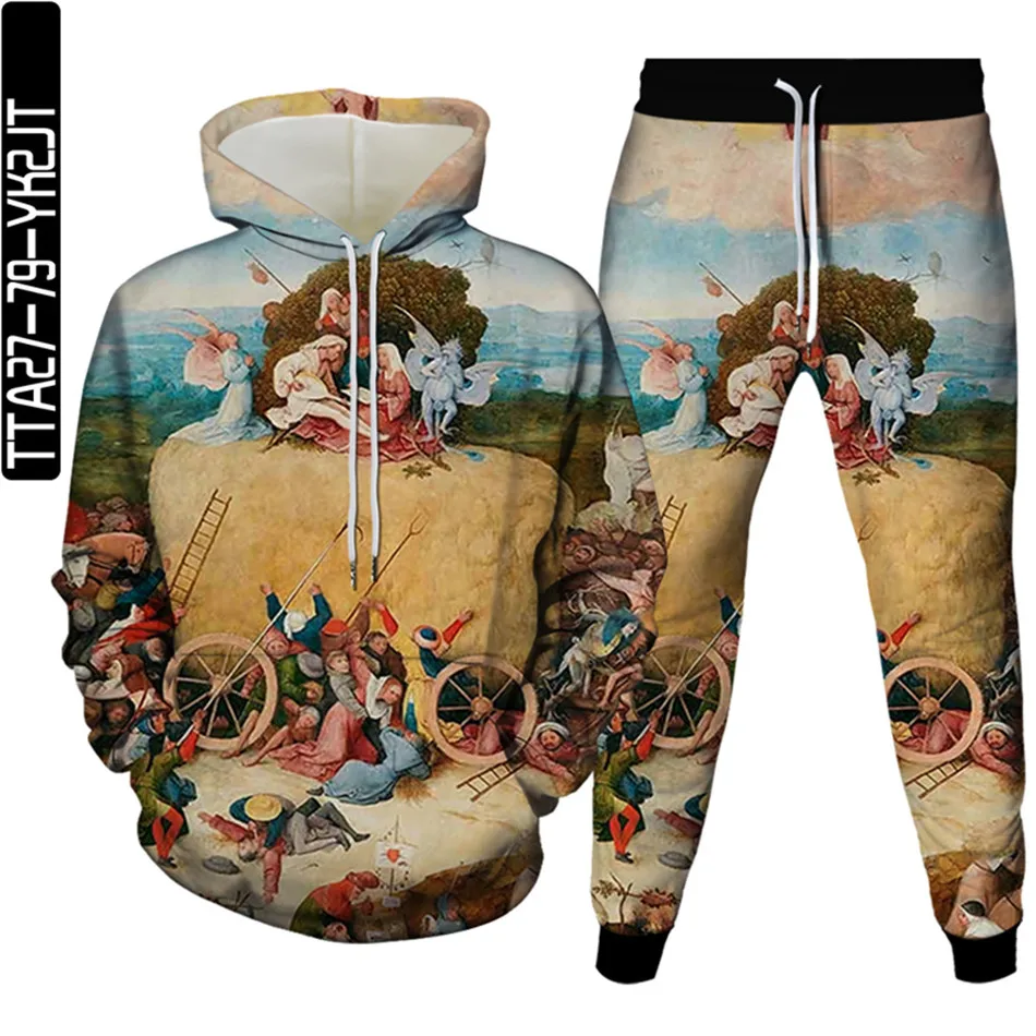 Alien Art Oil Painting Graffiti Print Women Fashion 2pcs Sets Men Hoodies Trousers Tracksuit Female Plus Size S-6XL Suit Clothe
Alien Art Oil Painting Graffiti Print Women Fashion 2pcs Sets Men Hoodies Trousers Tracksuit Female Plus Size S-6XL Suit Clothe