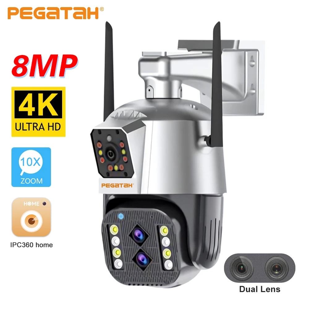 4K Outdoor Wifi Camera with Anti-theft Siren Alarm Dual Lens 10X Zoom PTZ Speed Dome Ai Human Detect Surveillance CCTV IP Camera
4K Outdoor Wifi Camera with Anti-theft Siren Alarm Dual Lens 10X Zoom PTZ Speed Dome Ai Human Detect Surveillance CCTV IP Camera