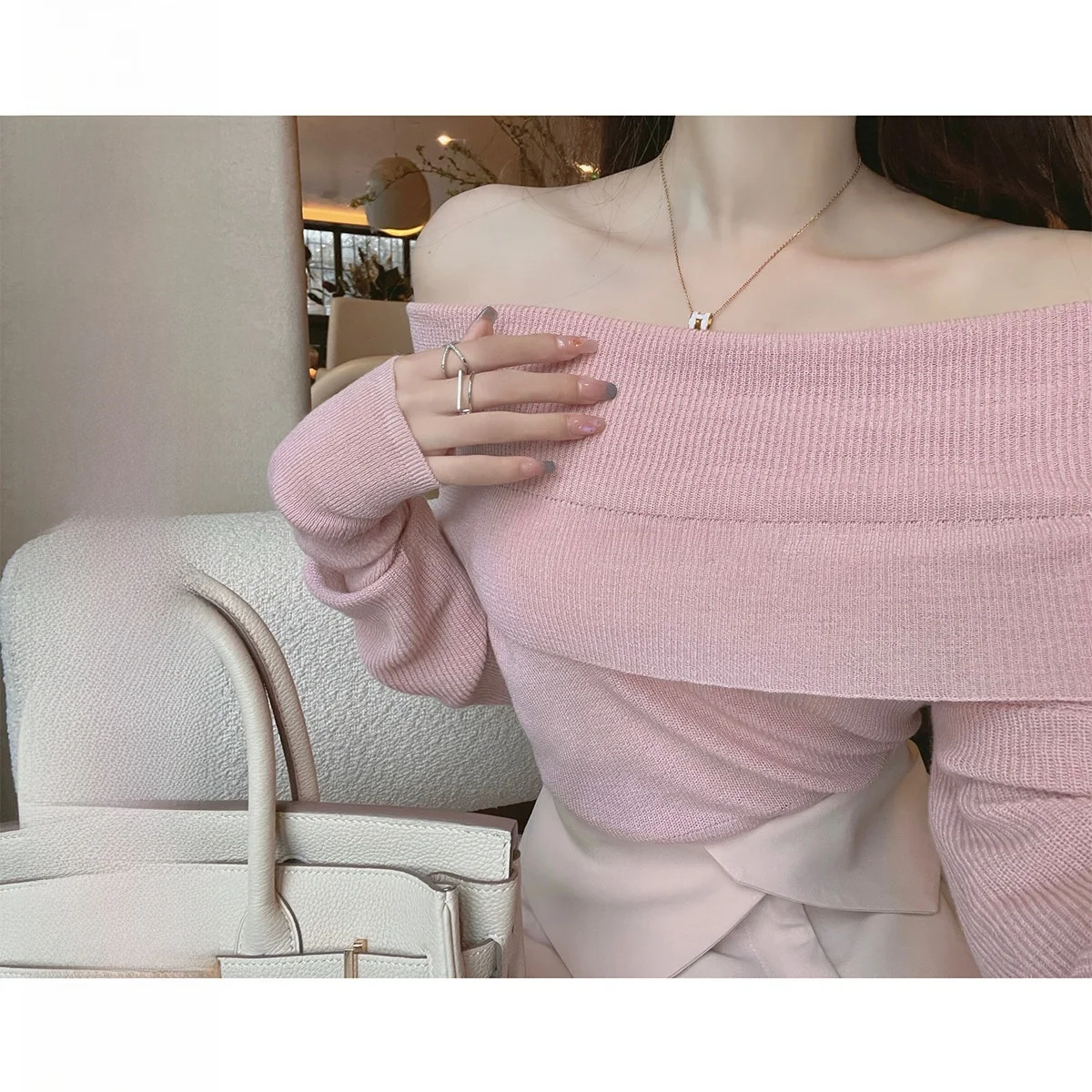 CCZEE Spring Mint Pure Desire Slim One oulder Women's Soft Thin oulder Knitted Sweater Long Sve Cotton 00% Regular Th...
CCZEE Spring Mint Pure Desire Slim One oulder Women's Soft Thin oulder Knitted Sweater Long Sve Cotton 00% Regular Th...