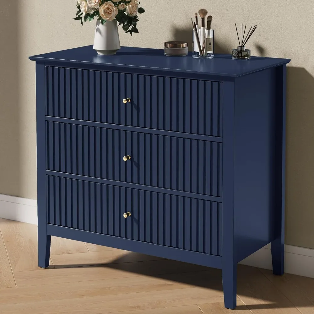 32" Large Nightstand, Fluted Painted Wood Dresser with 3 Spacious Drawers, Blue Modern Bedside Table, Customized
32" Large Nightstand, Fluted Painted Wood Dresser with 3 Spacious Drawers, Blue Modern Bedside Table, Customized
