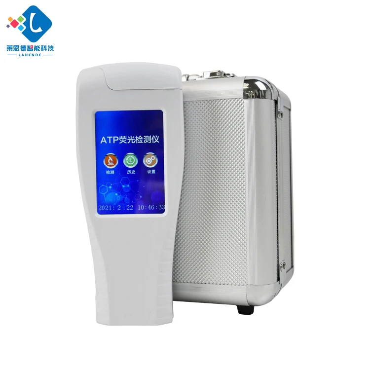 Handheld ATP Surface Bacteria Tester Fluorescence Detector 1 Year IP65 Protection for Water Solid Surface Sanitation Monitoring
Handheld ATP Surface Bacteria Tester Fluorescence Detector 1 Year IP65 Protection for Water Solid Surface Sanitation Monitoring