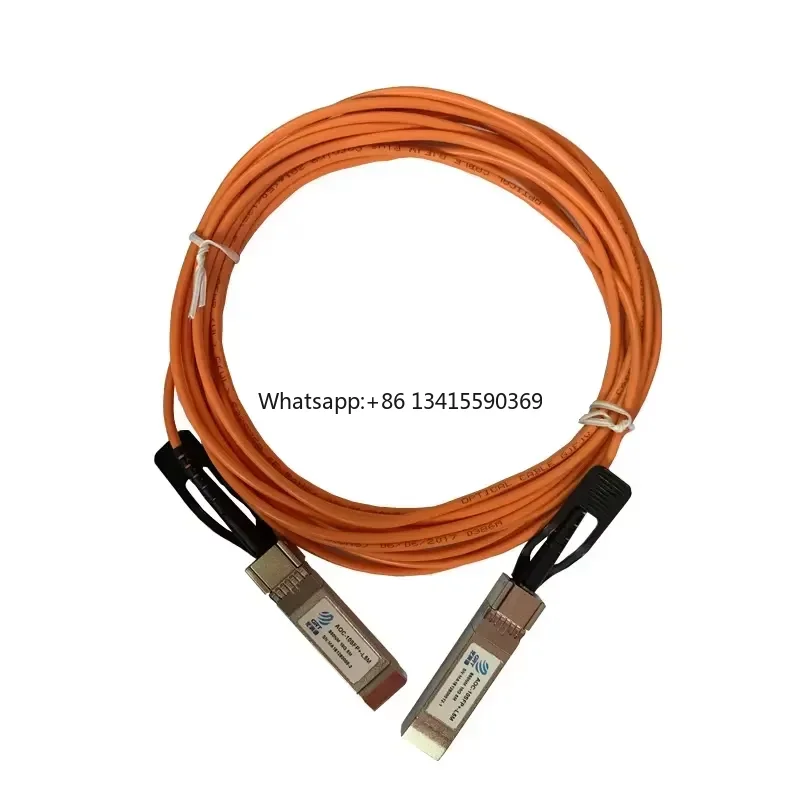 China 5m (16ft) SFP-10G-AOC5M Compatible 10G SFP+ Active Optical Cable 
China 5m (16ft) SFP-10G-AOC5M Compatible 10G SFP+ Active Optical Cable