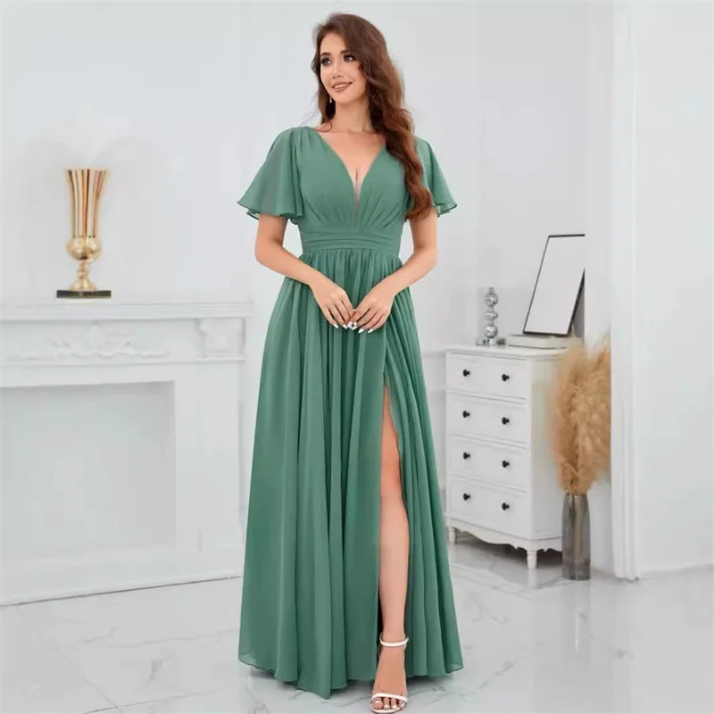 A Line Chiffon Pleat Slit Sashes Elegant Off Shoulder Bridesmaid Dresses Wedding Party Evening Formal Prom Floor Length Lace Up
A Line Chiffon Pleat Slit Sashes Elegant Off Shoulder Bridesmaid Dresses Wedding Party Evening Formal Prom Floor Length Lace Up