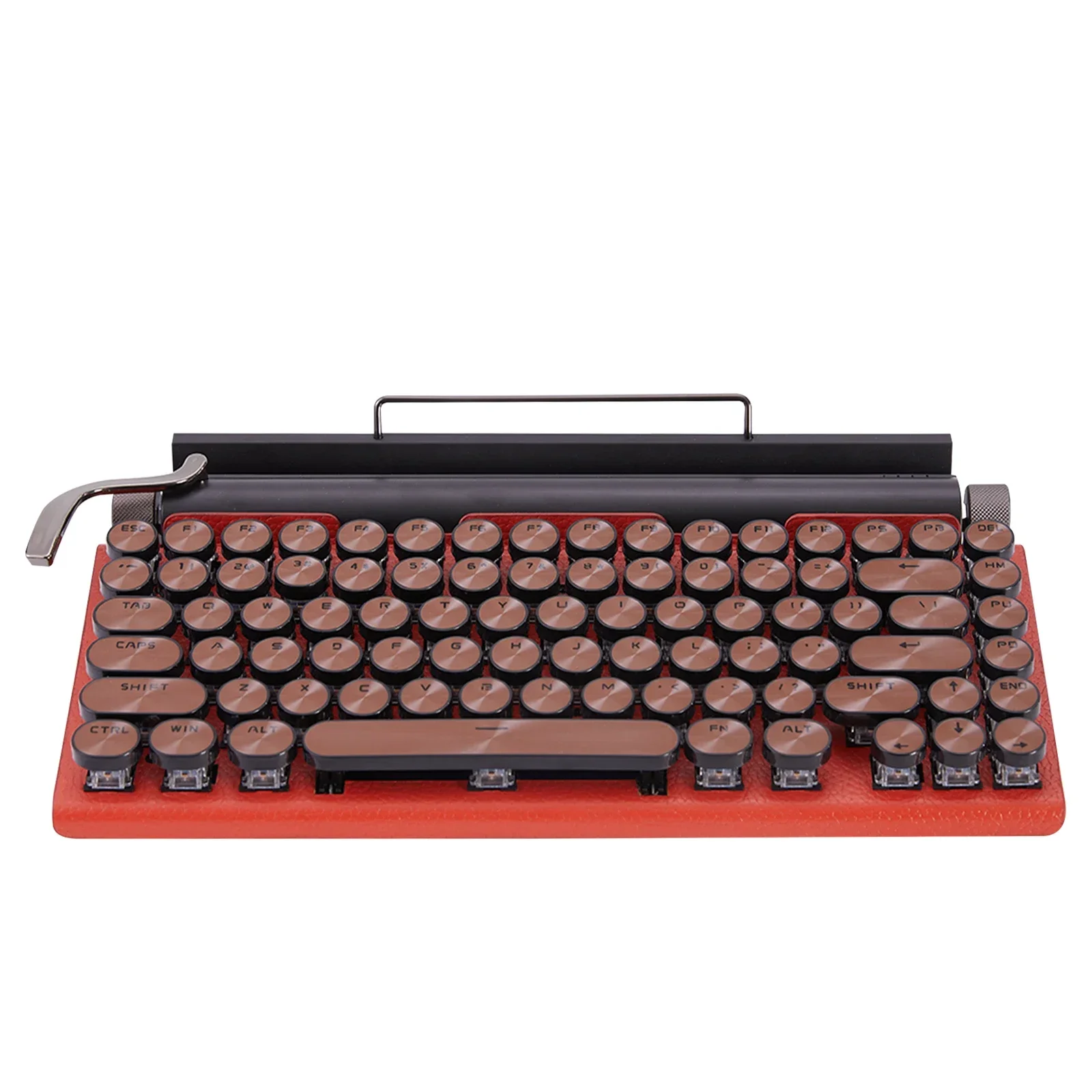 TKB-981 Innovative 83-key retro typewriter design, simple and refreshing structure, compact body is enough to allow
TKB-981 Innovative 83-key retro typewriter design, simple and refreshing structure, compact body is enough to allow