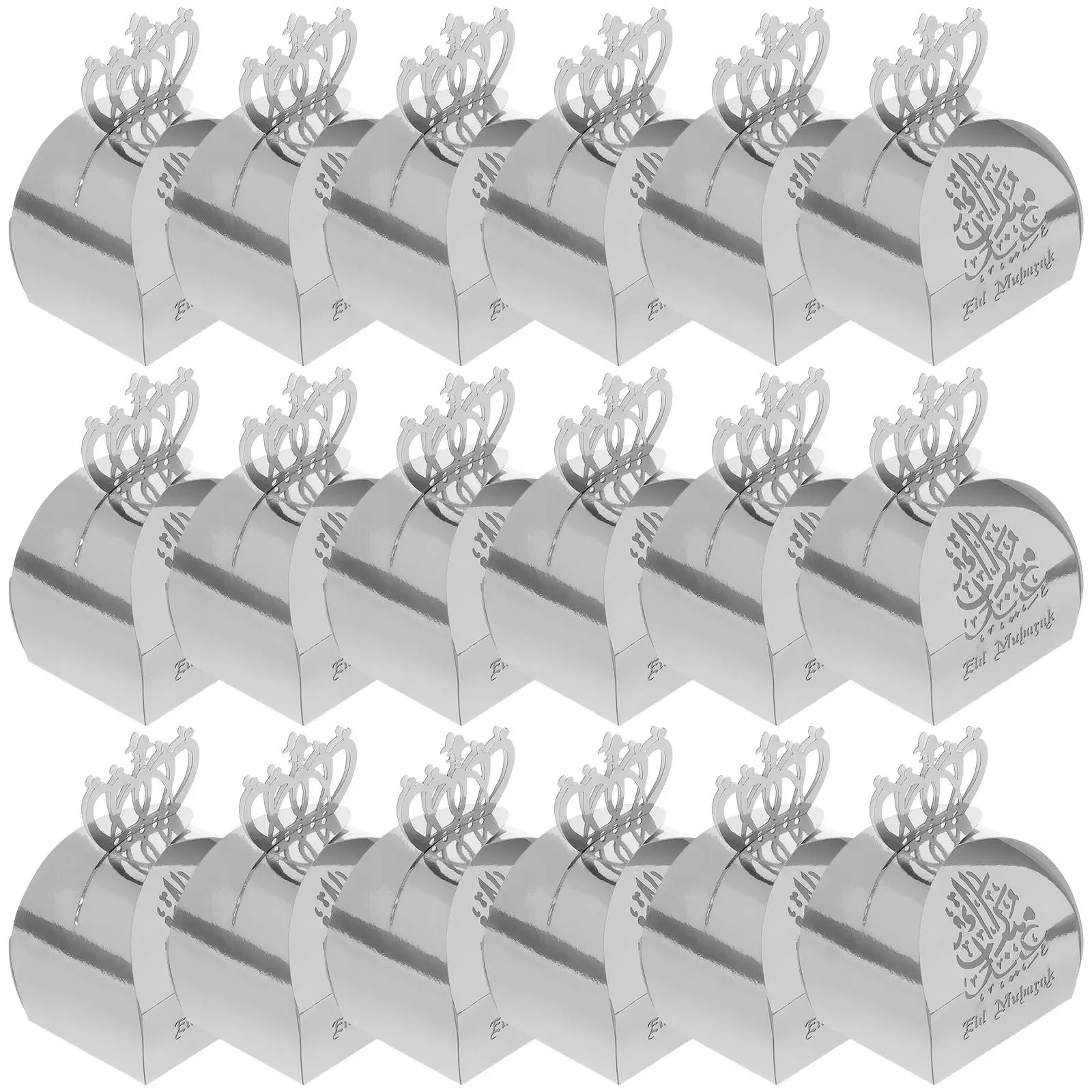 25 Pcs Eid Candy Box Table Decoration Holders Muslim Festival Gift Boxes Case Reflective Paper
25 Pcs Eid Candy Box Table Decoration Holders Muslim Festival Gift Boxes Case Reflective Paper