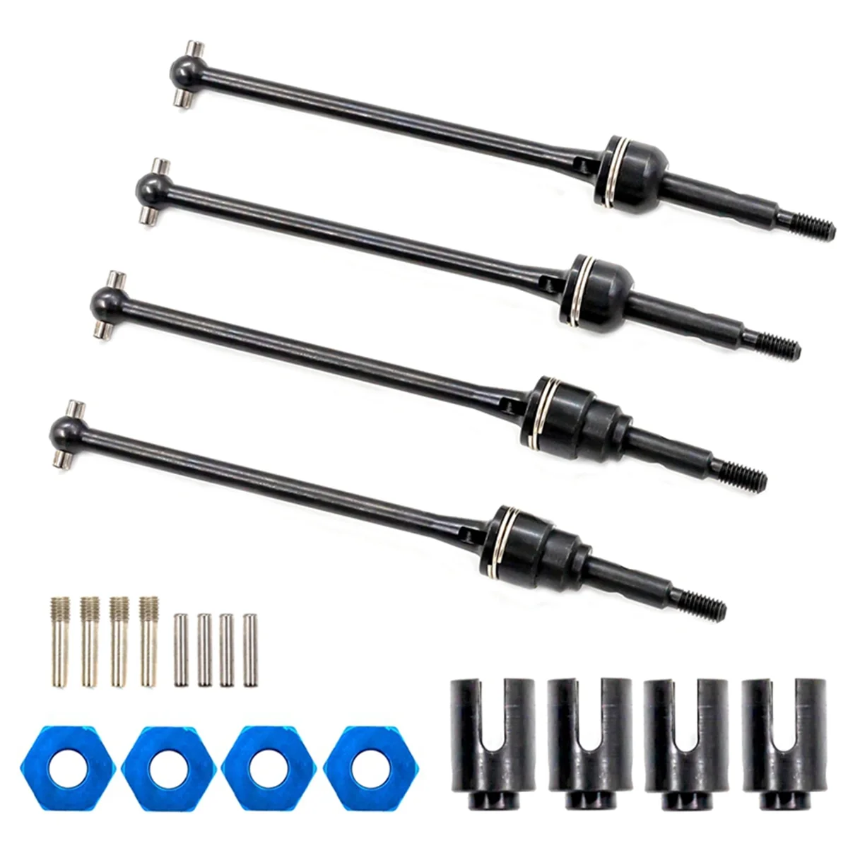 X55A-4 PCS Steel Front and Rear Driveshafts CVD for 1/10 Slash Hoss Stampede VXL RC Car Upgrade
X55A-4 PCS Steel Front and Rear Driveshafts CVD for 1/10 Slash Hoss Stampede VXL RC Car Upgrade
