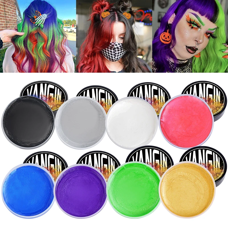 Временная краска для волос, грязевая краска, цветной воск для волос, 6-цветный воск для краски волос для повседневной вечеринки, косплей, мужской и женский крем для краски волос своими руками
Временная краска для волос, грязевая краска, цветной воск для волос, 6-цветный воск для краски волос для повседневной вечеринки, косплей, мужской и женский крем для краски волос своими руками