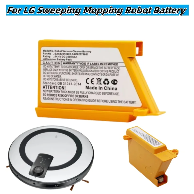 Compatible Battery EAC62218205 for LG Robot Vacuum VR66713LVM, VR65720LVMP, VR65860LVWP, EAC60766107.
Compatible Battery EAC62218205 for LG Robot Vacuum VR66713LVM, VR65720LVMP, VR65860LVWP, EAC60766107.