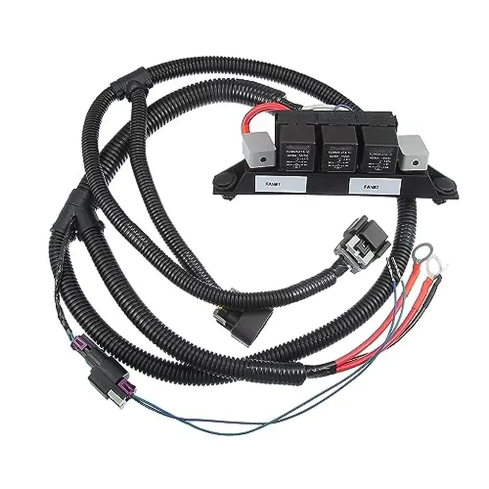 Dual Electric Fan Wiring Harness Silverado 1500 2500 3500 Sierra 1500 2500 3500 Pickup/Double Cooling Fan Harness/Durable 1 Pcs
Dual Electric Fan Wiring Harness Silverado 1500 2500 3500 Sierra 1500 2500 3500 Pickup/Double Cooling Fan Harness/Durable 1 Pcs