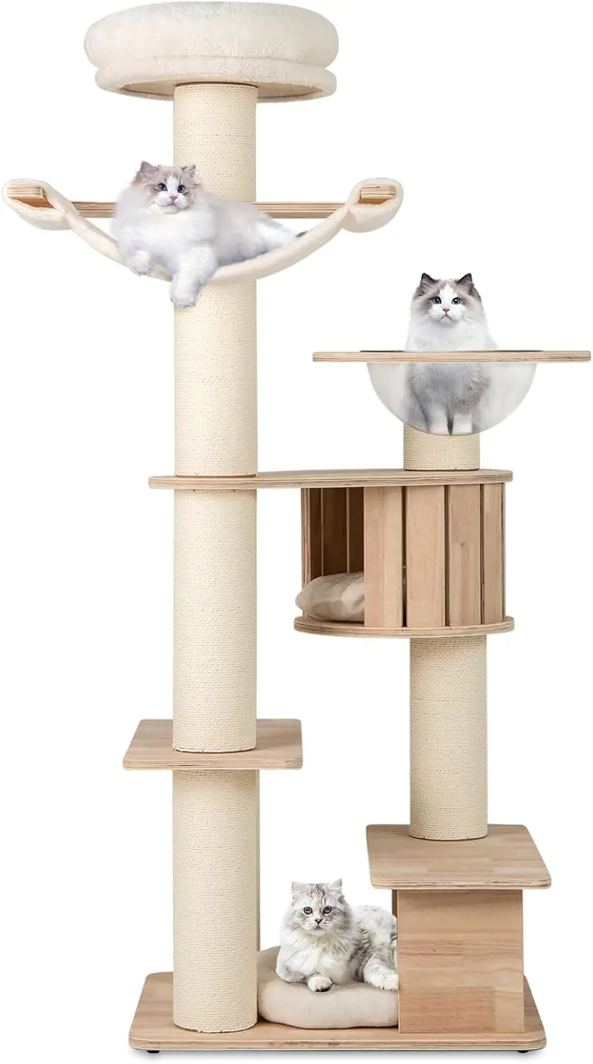Tangkula 69” Tall Cat Tree, Multi-Layer Wood Cat Tower with Scratching Posts, Perch,Cat Tree Tower for Indoor Cats Large Adult
Tangkula 69” Tall Cat Tree, Multi-Layer Wood Cat Tower with Scratching Posts, Perch,Cat Tree Tower for Indoor Cats Large Adult