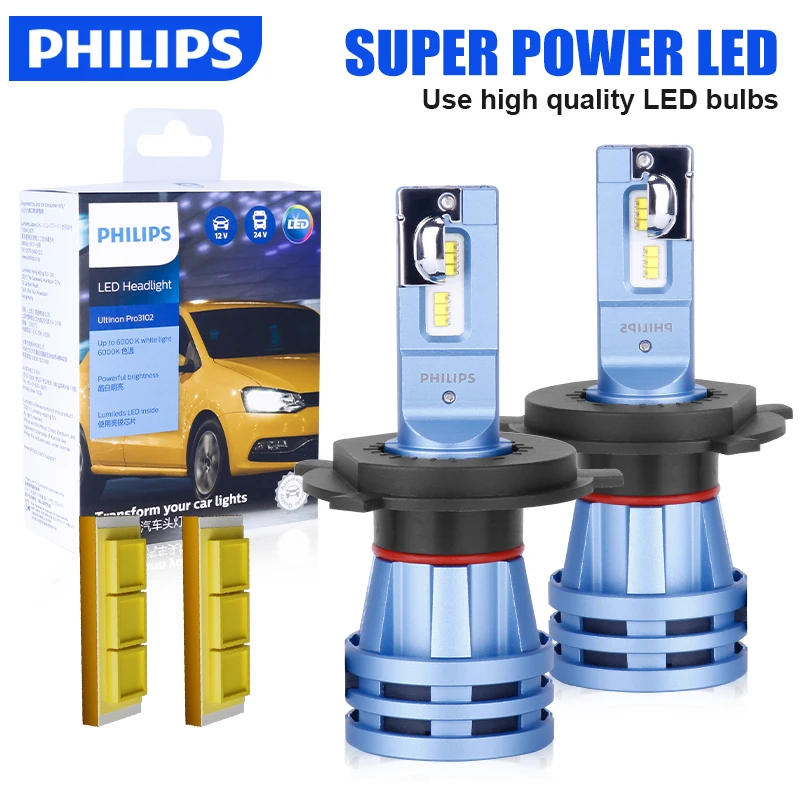 Philips Ultinon Pro3102 H3 LED Headlamps Bulbs HB3 9005 HB4 9006 HIR2 9012 Auto Lamps Turbo Fan Hi/Low Beam Head Lights 12V 24V
Philips Ultinon Pro3102 H3 LED Headlamps Bulbs HB3 9005 HB4 9006 HIR2 9012 Auto Lamps Turbo Fan Hi/Low Beam Head Lights 12V 24V