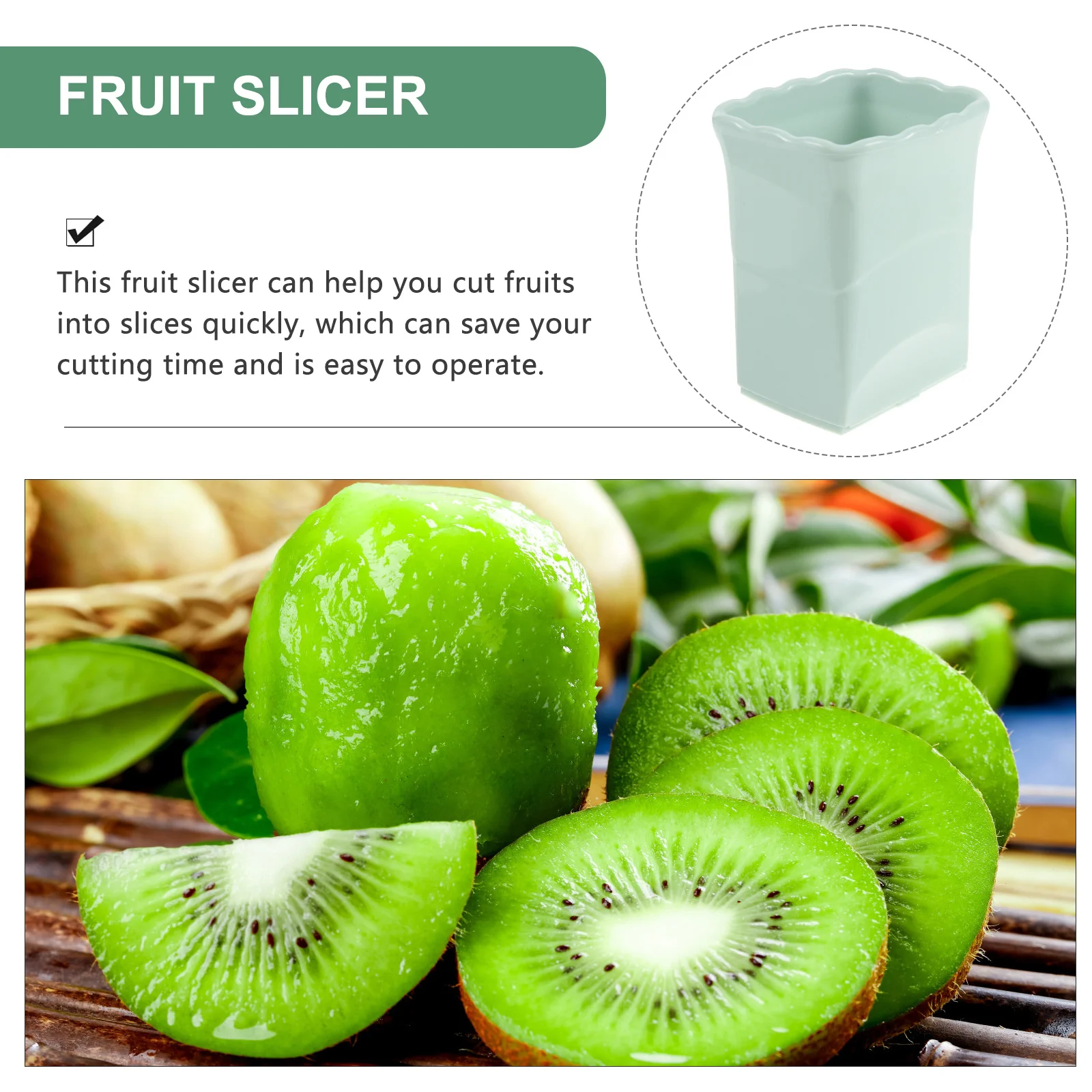 Fruit Slicer Cutter Portable Compact Fruit Salad Cucumbers Vegetable Slicer Safe No Odor Professional Gift Choice
Fruit Slicer Cutter Portable Compact Fruit Salad Cucumbers Vegetable Slicer Safe No Odor Professional Gift Choice