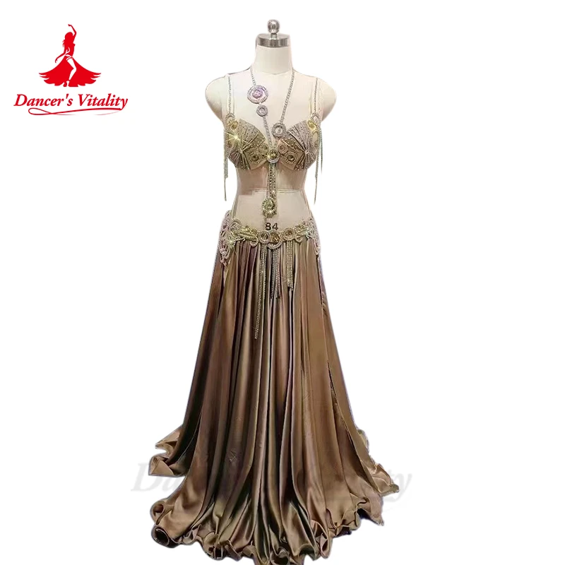 Belly Dance Costume Set Women Customsize Bra+satin Split Long Skirt 2pcs Adult Children Oriental Belly Dancing Performance Suit
Belly Dance Costume Set Women Customsize Bra+satin Split Long Skirt 2pcs Adult Children Oriental Belly Dancing Performance Suit