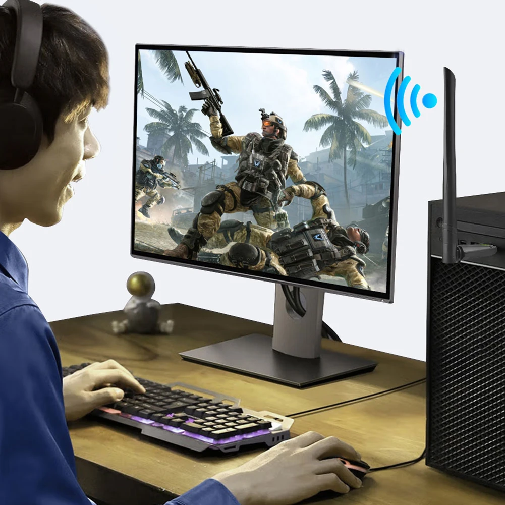 650Mbps Wireless Network Card Free Drive Dual Band 2.4G 5Ghz USB WiFi Receiver with Antenna WiFi Dongle Adapter for Desktop PC
650Mbps Wireless Network Card Free Drive Dual Band 2.4G 5Ghz USB WiFi Receiver with Antenna WiFi Dongle Adapter for Desktop PC