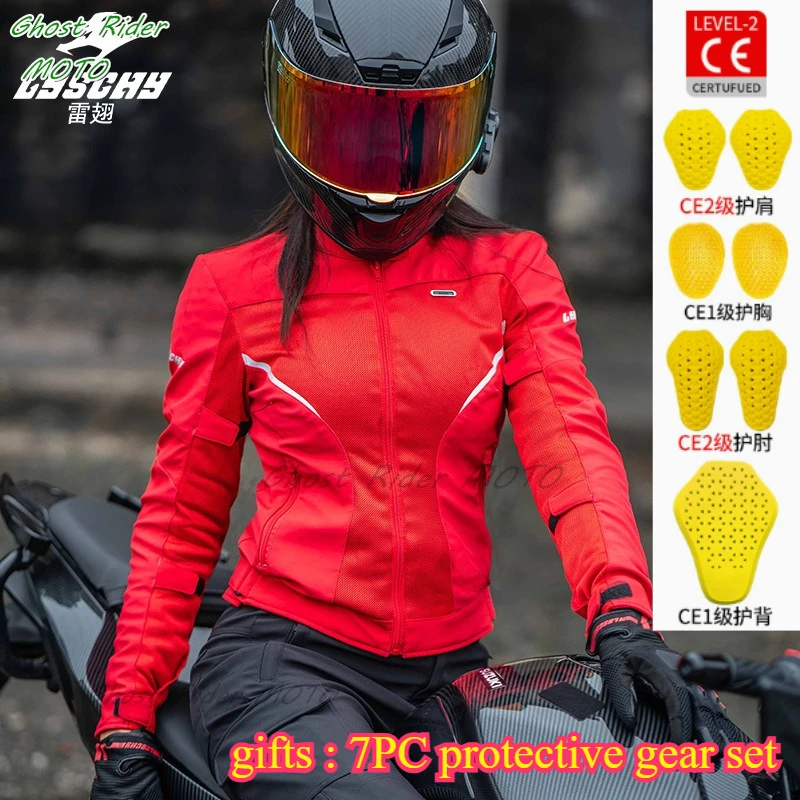 Motorcycle clothes women spring summer mesh breathable pull clothes anti-drop knight locomotive 4 season equipment clothes
Motorcycle clothes women spring summer mesh breathable pull clothes anti-drop knight locomotive 4 season equipment clothes