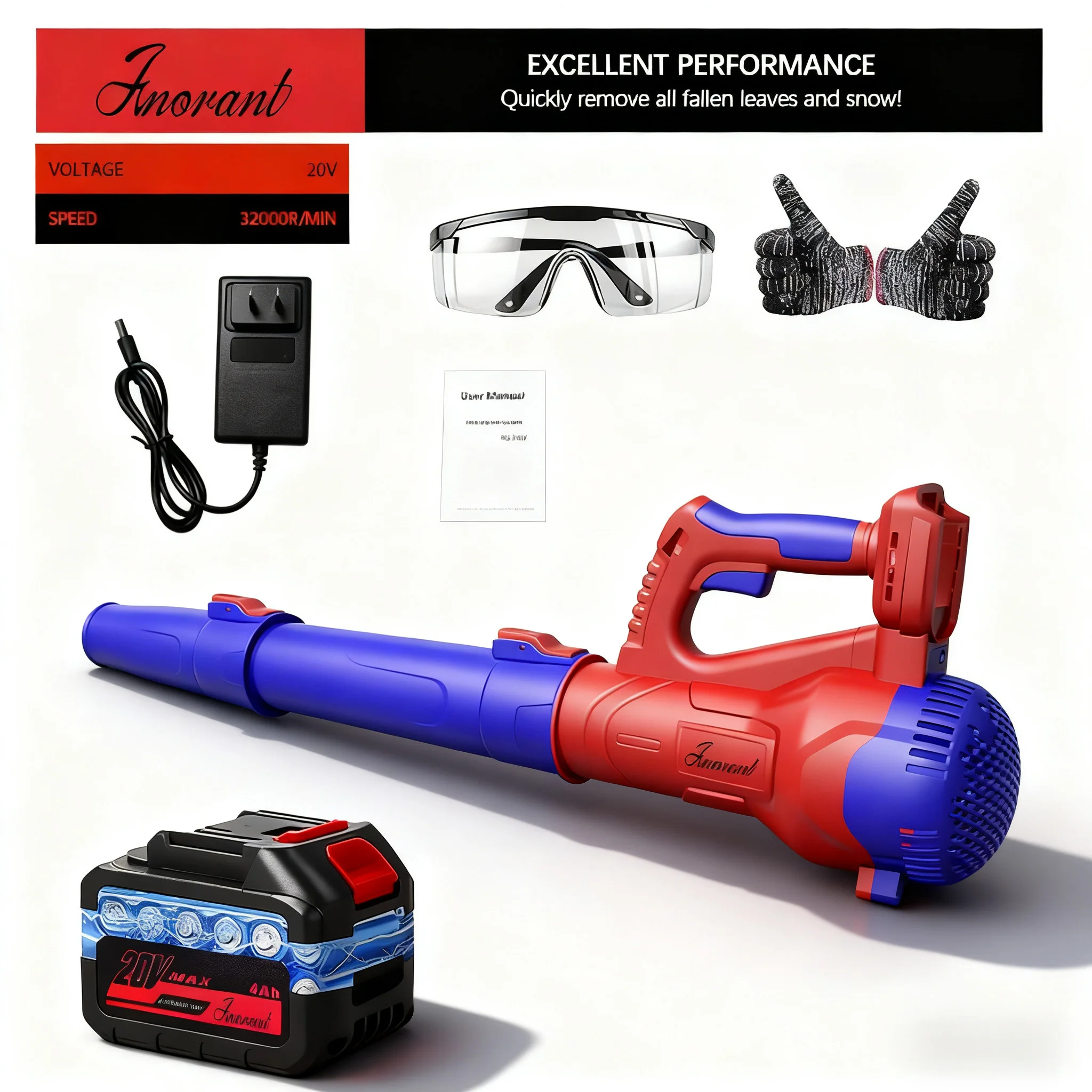 2025 Upgrade Leaf Blower Cordless with 2 Batteries and Fast Charger, 6 Speed Mode for Lawn,Yard, Leaves, Dust,Snow Care
2025 Upgrade Leaf Blower Cordless with 2 Batteries and Fast Charger, 6 Speed Mode for Lawn,Yard, Leaves, Dust,Snow Care