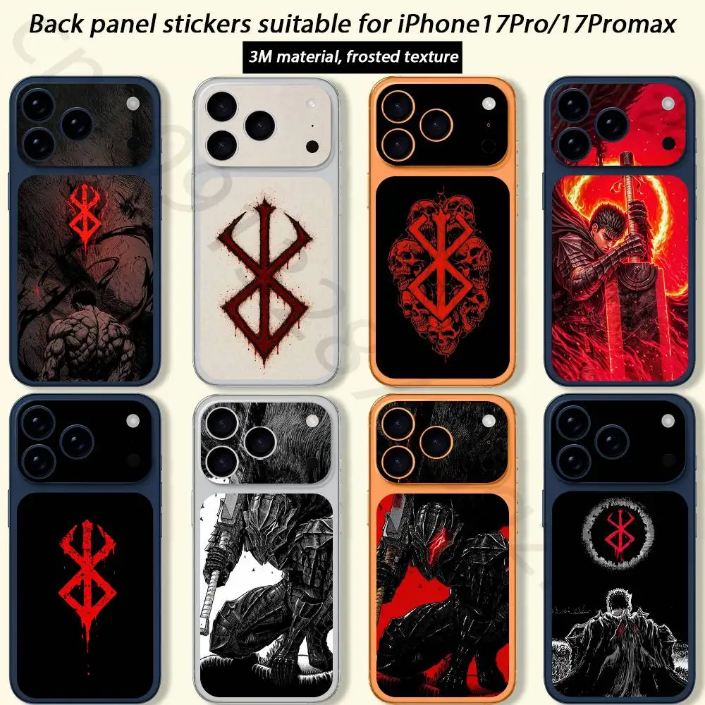 Anime Berserk Cool TICKET Decal Skin Wrap for iPhone 17 Pro/Pro max Protective Film for Back, Frame, Camera
Anime Berserk Cool TICKET Decal Skin Wrap for iPhone 17 Pro/Pro max Protective Film for Back, Frame, Camera