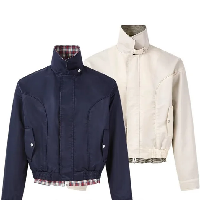 Осенняя американская ретро клетчатая куртка Харрингтона для мужчин и женщин, свободная куртка со старыми деньгами и воротником-стойкой
Осенняя американская ретро клетчатая куртка Харрингтона для мужчин и женщин, свободная куртка со старыми деньгами и воротником-стойкой