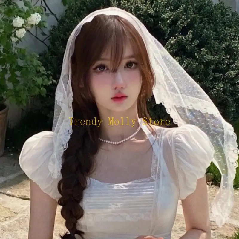 N5KB Student Lace Kerchiefs Triangle Headscarf Lace Sunproof Bandana Sheer Kerchiefs
N5KB Student Lace Kerchiefs Triangle Headscarf Lace Sunproof Bandana Sheer Kerchiefs