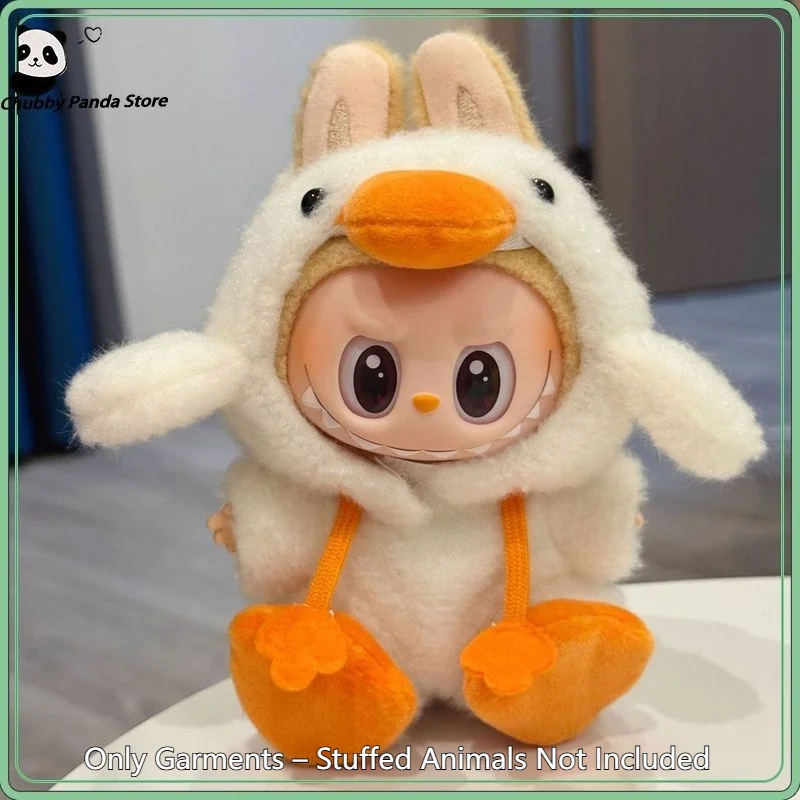 Kawaii Duck Cloth For Labubu 1st 2nd 3rd Gen 15-17cm Dolls - Plush Miniture Pajama One Piece Animal Jumpusit Doll Cosplay Use
Kawaii Duck Cloth For Labubu 1st 2nd 3rd Gen 15-17cm Dolls - Plush Miniture Pajama One Piece Animal Jumpusit Doll Cosplay Use