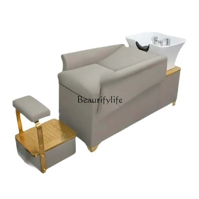 -Barber shop shampoo bedside facial massage multi-function shampoo chair can lie down
-Barber shop shampoo bedside facial massage multi-function shampoo chair can lie down