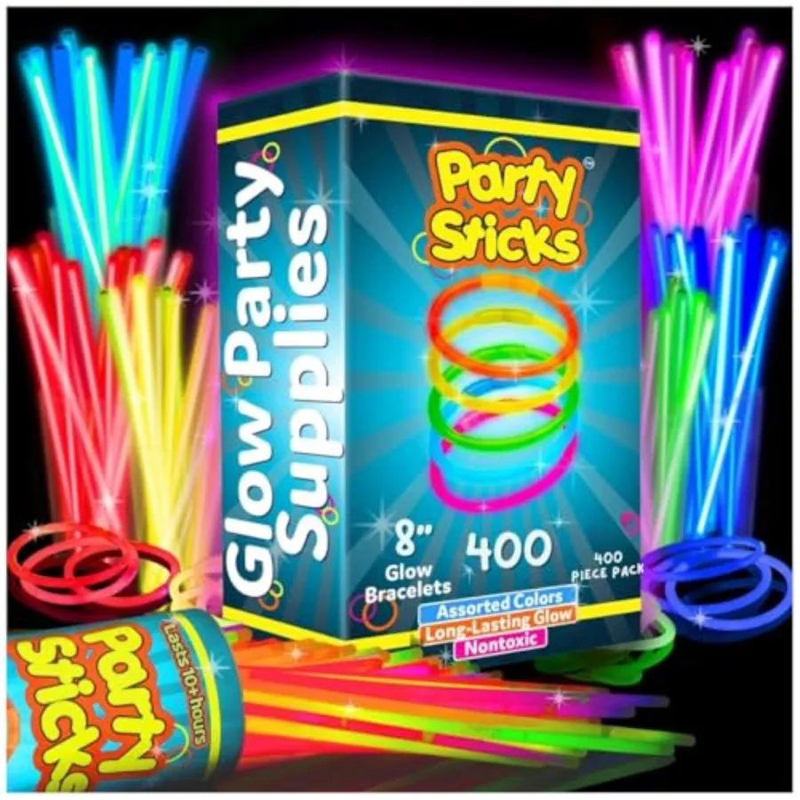 Ultra Bright Glow Sticks Bulk Party plies - 8" Glow in the Dark Light Up Halloween Party Favors, Glow Decorations, Neon Party N
Ultra Bright Glow Sticks Bulk Party plies - 8" Glow in the Dark Light Up Halloween Party Favors, Glow Decorations, Neon Party N