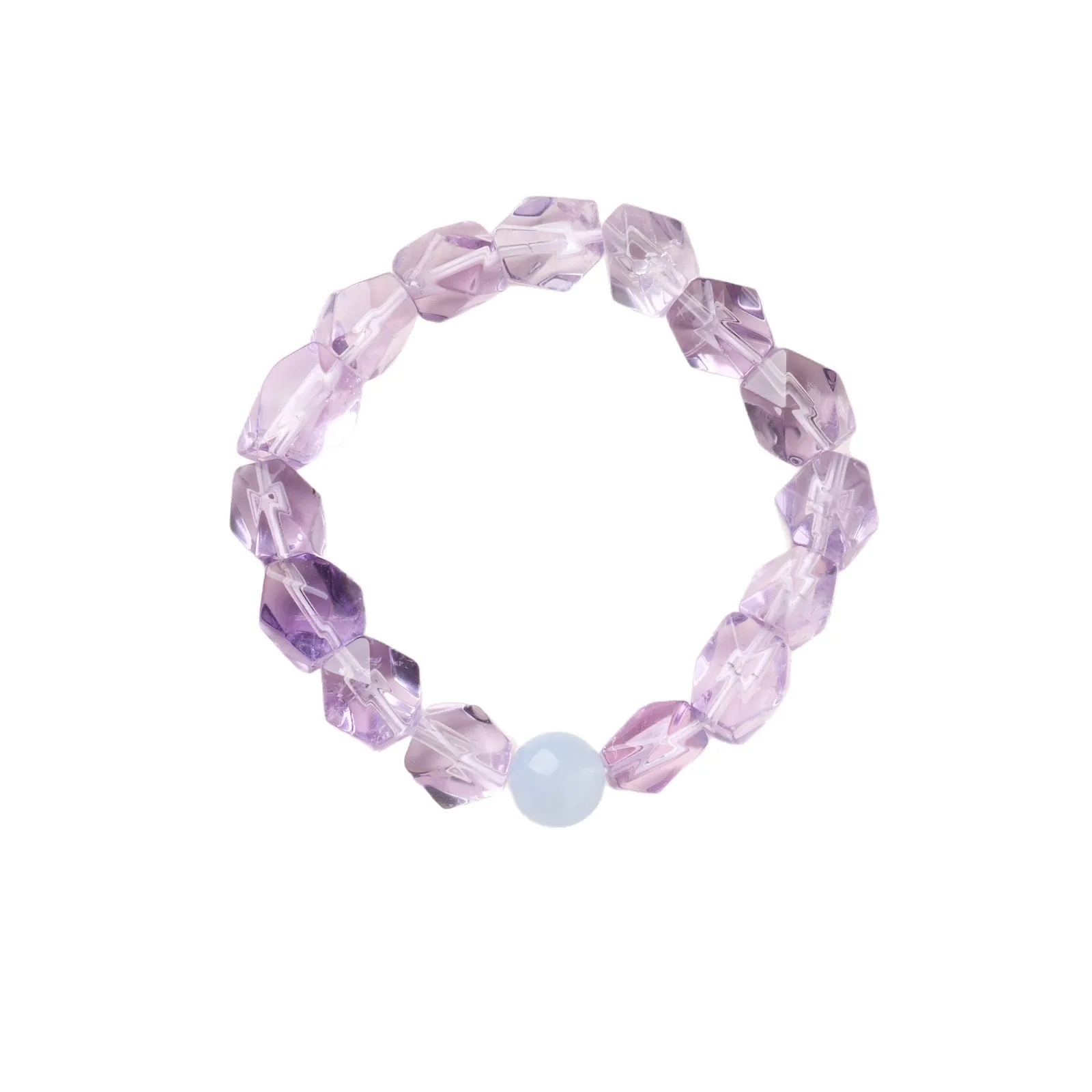 Natural Freeform Amethyst Aquamarine Beaded Bracelet for Women Elegant Premium Sense Jewelry Gifts
Natural Freeform Amethyst Aquamarine Beaded Bracelet for Women Elegant Premium Sense Jewelry Gifts