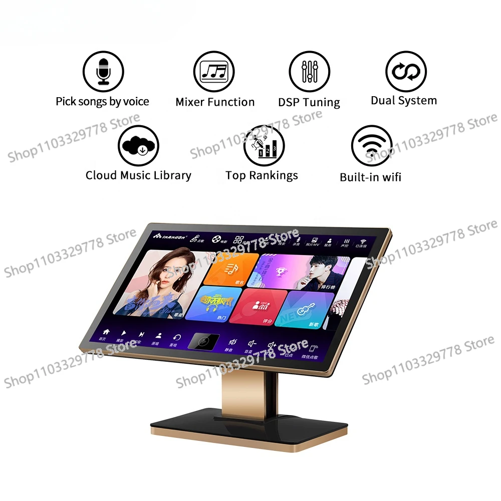 Black Gold Karaoke Machine 22" 6TB KTV Home Karaoke System InAndOn Professional Mega Vision Karaoke Players
Black Gold Karaoke Machine 22" 6TB KTV Home Karaoke System InAndOn Professional Mega Vision Karaoke Players