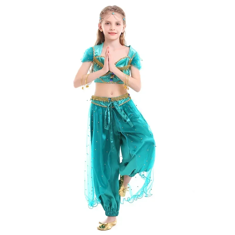 Halloween Cosplay Jasmine Princess Children's Belly Dance Performance Stage Costume
Halloween Cosplay Jasmine Princess Children's Belly Dance Performance Stage Costume