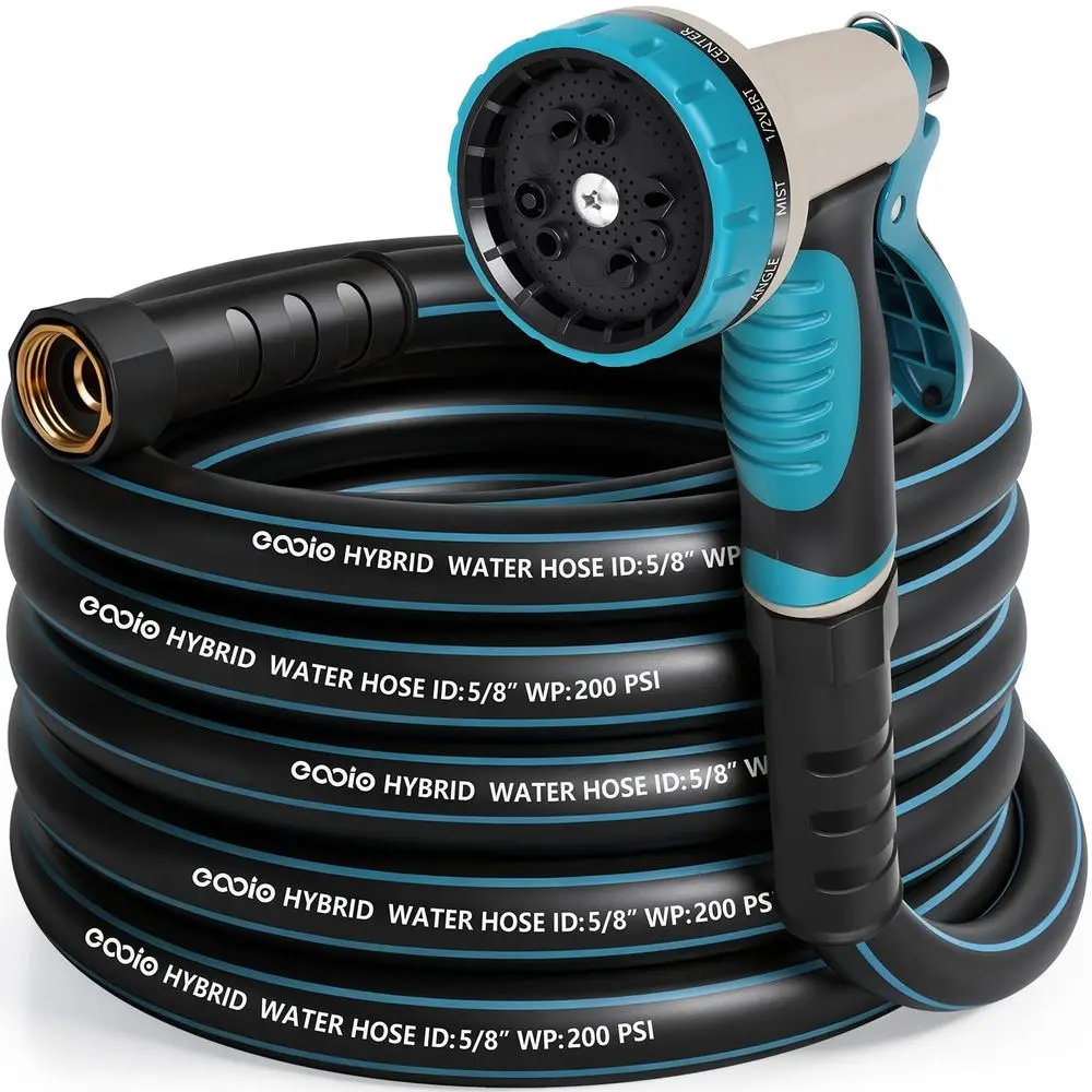 Садовый шланг Duty Garden Hose 25 футов, НЕРАСШИРЯЮЩИЙСЯ, с насадкой-распылителем на 10 функций, легкий гибридный шланг без перегибов с поворотным механизмом
Садовый шланг Duty Garden Hose 25 футов, НЕРАСШИРЯЮЩИЙСЯ, с насадкой-распылителем на 10 функций, легкий гибридный шланг без перегибов с поворотным механизмом