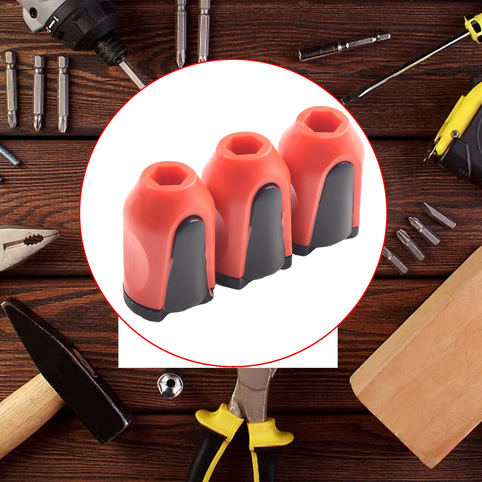 3X Magnetic Ring holders ABS + metal Anti-slip 1/4\" 3pc 6.35mm For Drill Bit For Screwdriver Magnetizer Practical
3X Magnetic Ring holders ABS + metal Anti-slip 1/4\" 3pc 6.35mm For Drill Bit For Screwdriver Magnetizer Practical