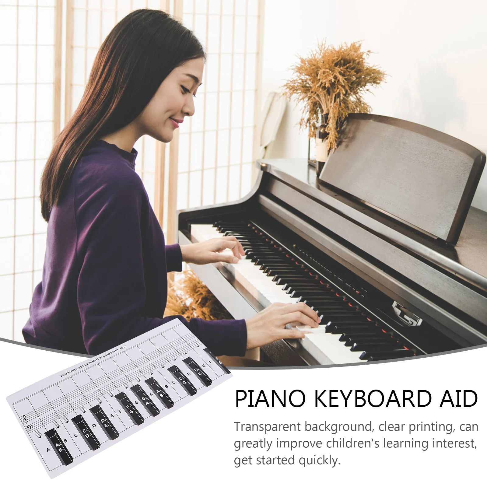 88 Key Piano Keyboard Practice Paper Chart For Beginner Waterproof Dustproof Anti-Ink Transparent Background Clear Printing
88 Key Piano Keyboard Practice Paper Chart For Beginner Waterproof Dustproof Anti-Ink Transparent Background Clear Printing