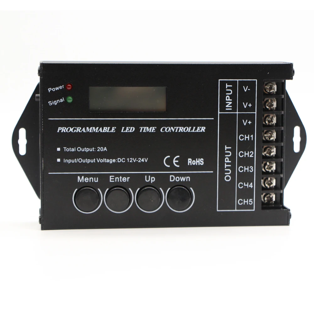Aquarium LED Strip Lighting Programmable Controller TC421 TC420 DC12V-24V 5-Channel 20A Common Anode for Fish Tank Light Control
Aquarium LED Strip Lighting Programmable Controller TC421 TC420 DC12V-24V 5-Channel 20A Common Anode for Fish Tank Light Control