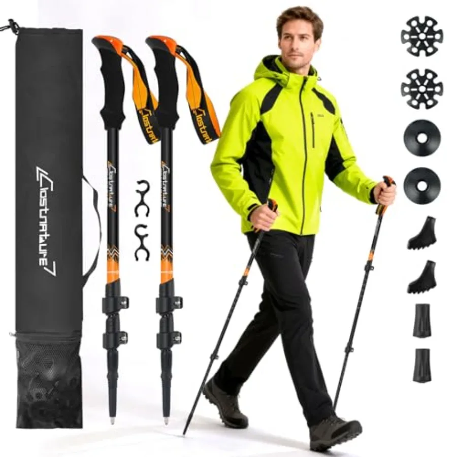 Trekking Poles for Hiking Collapsible Lightweight Hiking Poles, 2 Pack Aluminum Walking Sticks for Women, Men, Seniors, Retract
Trekking Poles for Hiking Collapsible Lightweight Hiking Poles, 2 Pack Aluminum Walking Sticks for Women, Men, Seniors, Retract