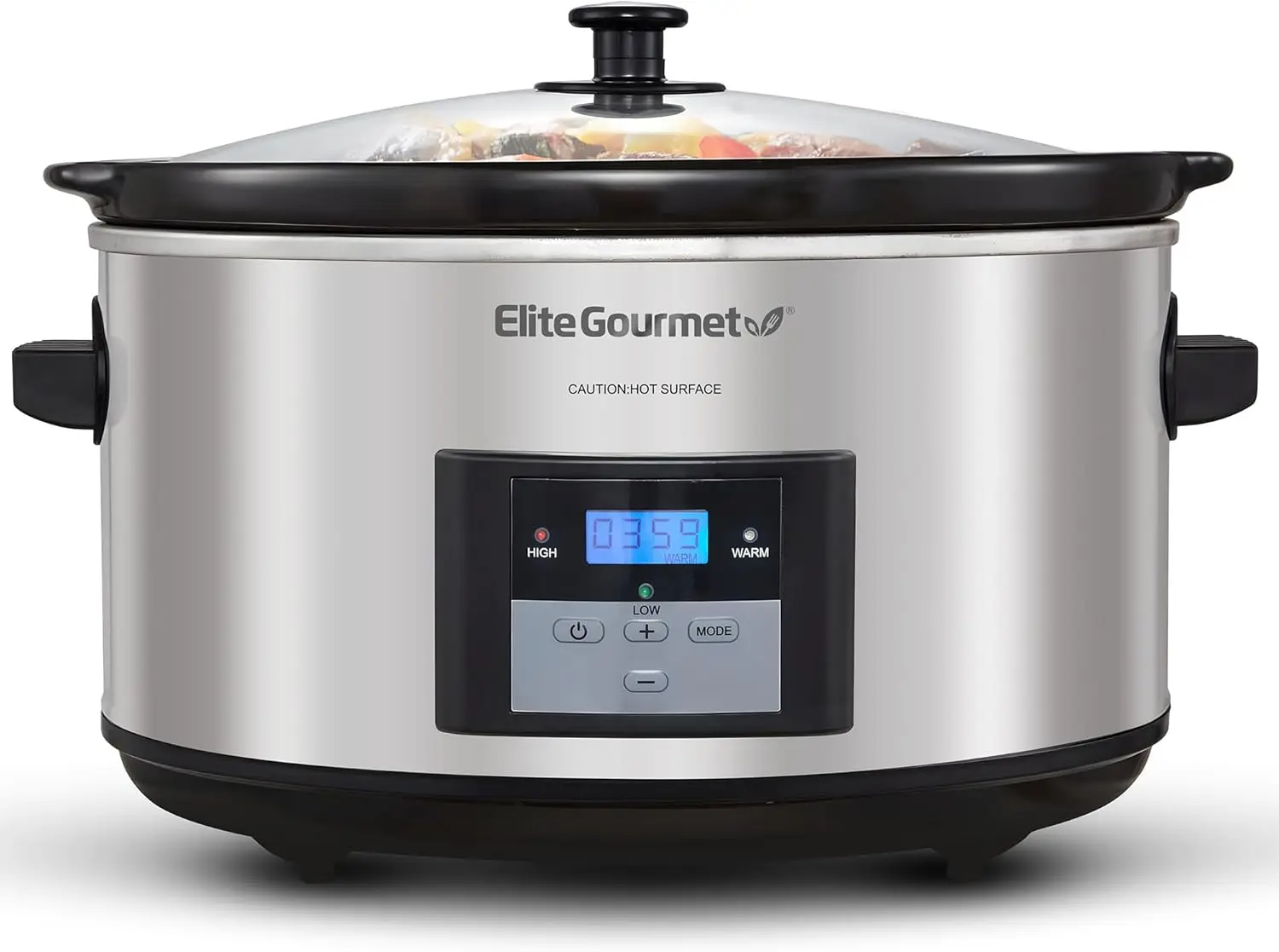 8.5Qt Digital Programmable Slow Cooker with Adjustable Temp, Dishwasher Safe Lid & Crock
8.5Qt Digital Programmable Slow Cooker with Adjustable Temp, Dishwasher Safe Lid & Crock