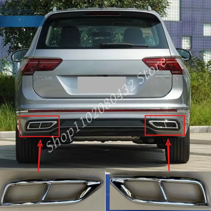 For VW Tiguan MK2 R-Line 2020 2021 2022~2024 ABS car tail exhaust pipe muffler tail throat bright frame Trim Car Accessories
For VW Tiguan MK2 R-Line 2020 2021 2022~2024 ABS car tail exhaust pipe muffler tail throat bright frame Trim Car Accessories