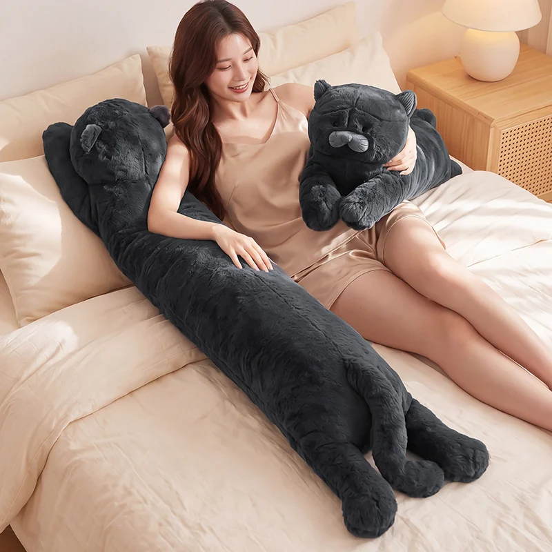 Long Black Cat Plush Body Pillow Soft Fluffy Stuffed Large Lying Kitten Sleeping Hug Cushion Home Sofa Decor Gift for Girls Kids
Long Black Cat Plush Body Pillow Soft Fluffy Stuffed Large Lying Kitten Sleeping Hug Cushion Home Sofa Decor Gift for Girls Kids