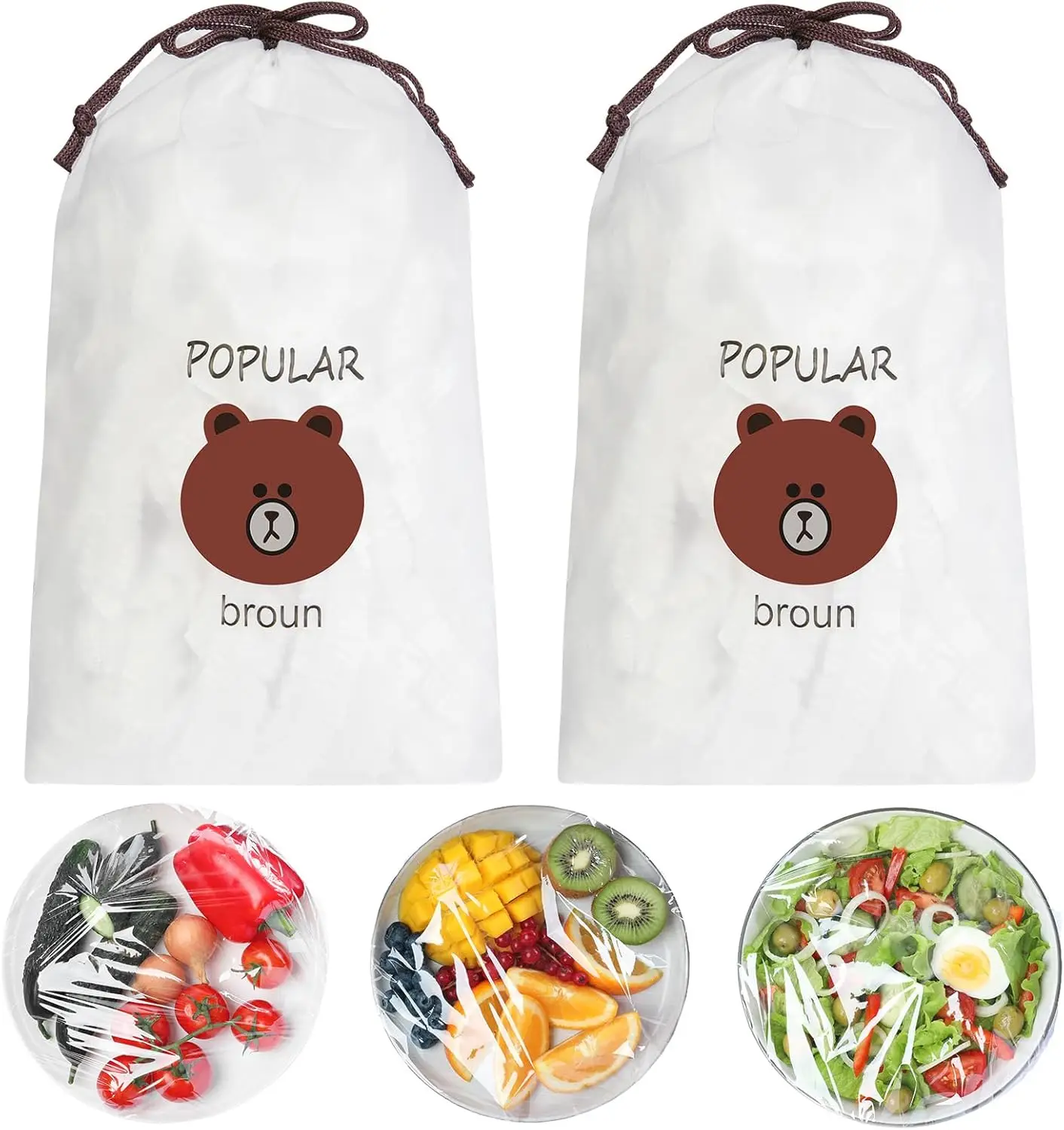 Pcs Fresh Keeping Bags, Reusable Elastic Food Storage Covers, Stretch Plastic Wrap Bowl Covers Preservation Bags, Elastic Storag
Pcs Fresh Keeping Bags, Reusable Elastic Food Storage Covers, Stretch Plastic Wrap Bowl Covers Preservation Bags, Elastic Storag