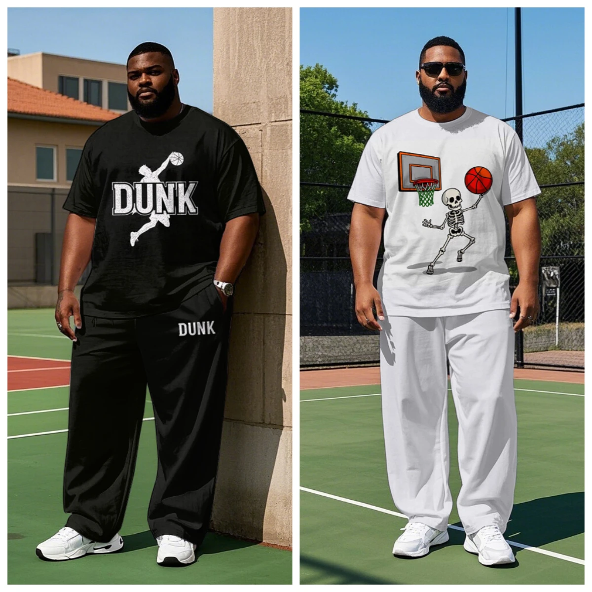 S-9XL Big and Tall Men Lightweight Basketball Graphic Print 2-Piece T-Shirt & Pants Streetwear Set
S-9XL Big and Tall Men Lightweight Basketball Graphic Print 2-Piece T-Shirt & Pants Streetwear Set